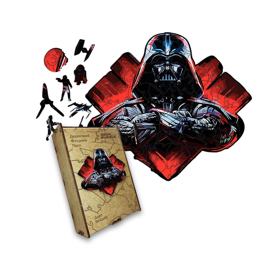 Пазл дерев'яний Дарт Вейдер А3 дерев'яна коробка 200 ел. (puzzlean-1645-DER-A3) Пазл дерев'яний Дарт Вейдер А3 дерев'яна коробка 200 ел. (puzzlean-1645-DER-A3)