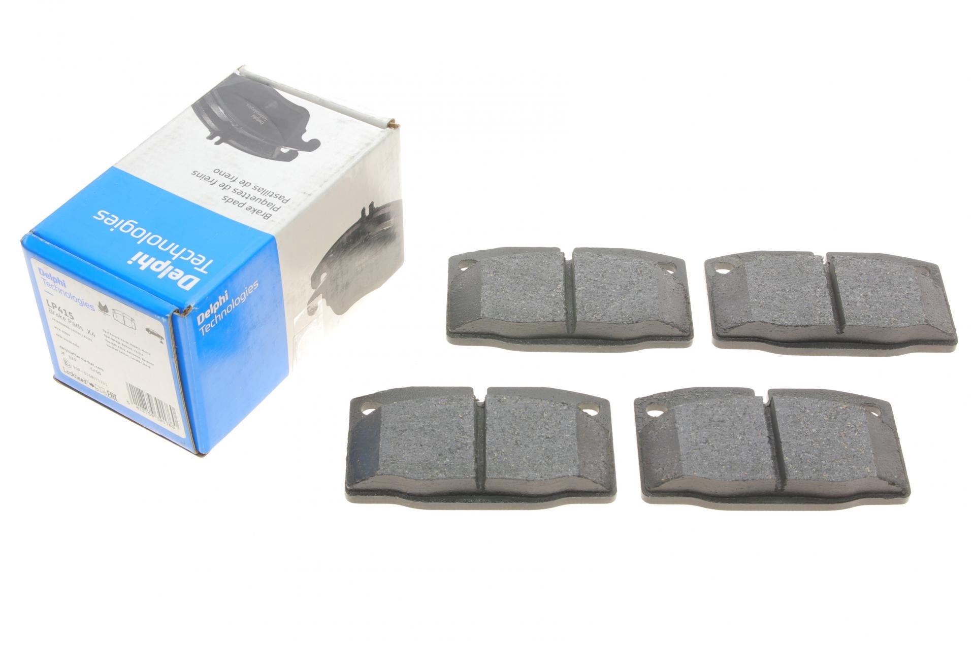 Колодки тормозные передние DELPHI для Opel Ascona/Vectra/Kadett/Omega/Corsa 75-03 Delco (LP415)