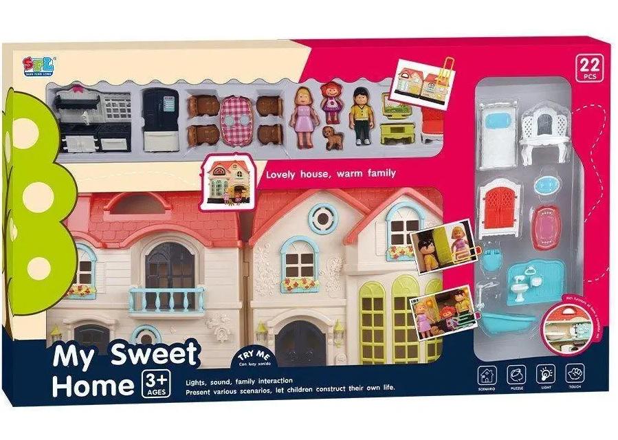 Домик My Sweet Home дверной звонок/мебель/акуклы Разноцветный (139868) Домик My Sweet Home дверной звонок/мебель/акуклы Разноцветный (139868)