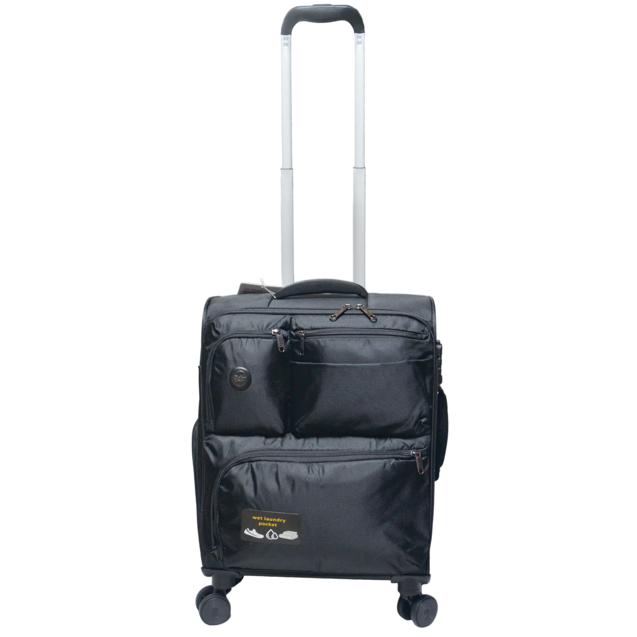 Чемодан ручная кладь Goby London GB-3004/20 текстильный 4 колеса замок TSA 40 л 50х40х20 см Черный (2502267965)