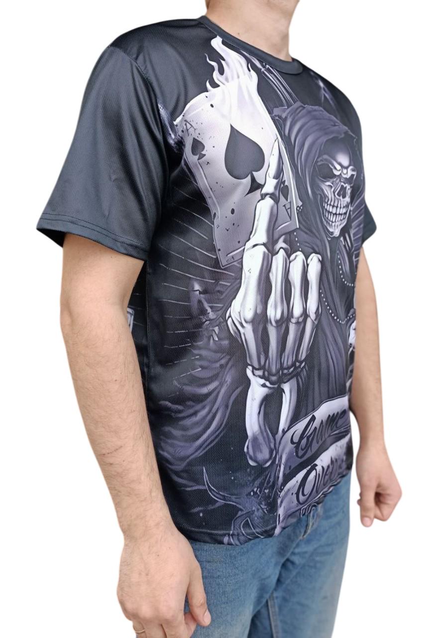 Футболка зі скелетом/картою/черепом XXL (539-02) Футболка зі скелетом/картою/черепом XXL (539-02)