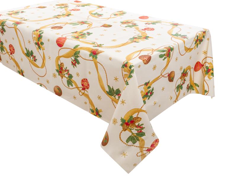 Скатерть водоотталкивающая Lefard Lazos beig 140x240 см (715-360)