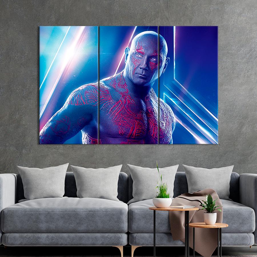 Настенний декор Космический супергерой Дракс Мстители Финал 78x48 см (A27-3)