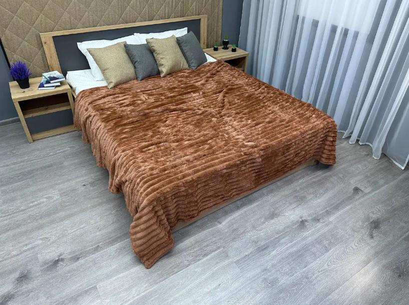 Покрывало велсофт Шарпей 200х230 см Терракотовый (87-107) - фото 8 Покрывало велсофт Шарпей 200х230 см Терракотовый (87-107) - фото 8