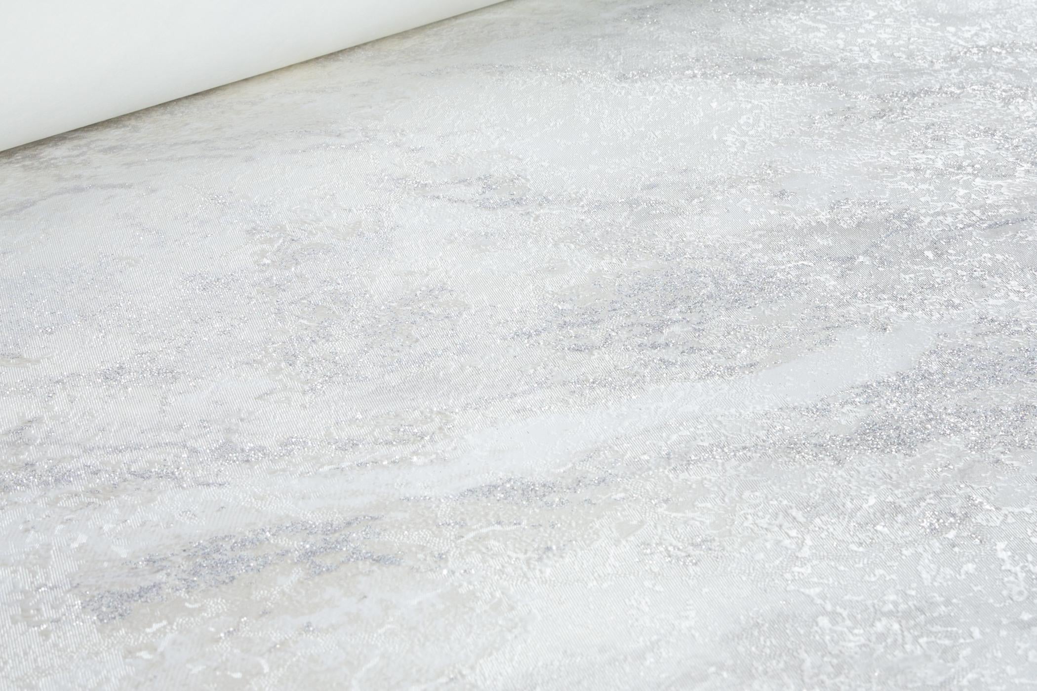 Обои флизелиновые Elegance Токантинс 1328-03 Декор винил горячего тиснения 1,06х10,05 м Молочный