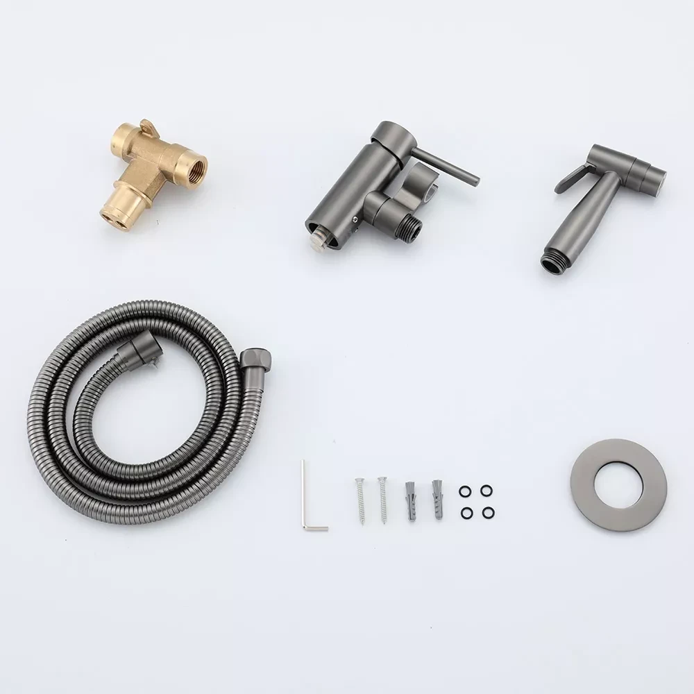 Гигиенический душ скрытого монтажа Gappo G7206-9 Графит (G7206-9) - фото 3 Гигиенический душ скрытого монтажа Gappo G7206-9 Графит (G7206-9) - фото 3