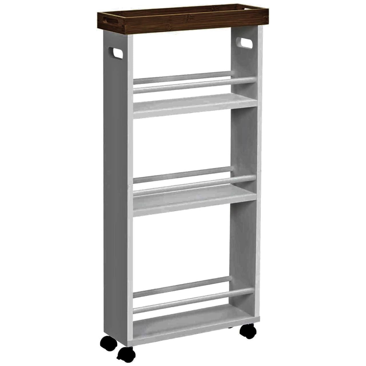 Стеллаж выдвижной из дерева Плазета Маренго-капучино (ВПХ-00061909)