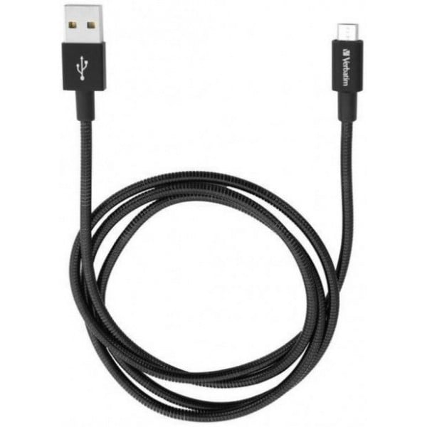 Кабель Verbatim USB-Micro USB 1 м Black (48863) - фото 1