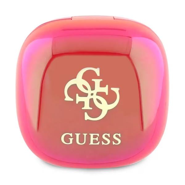 Навушники Guess Bluetooth TWS та док-станція Iridescent 4G Fuschia