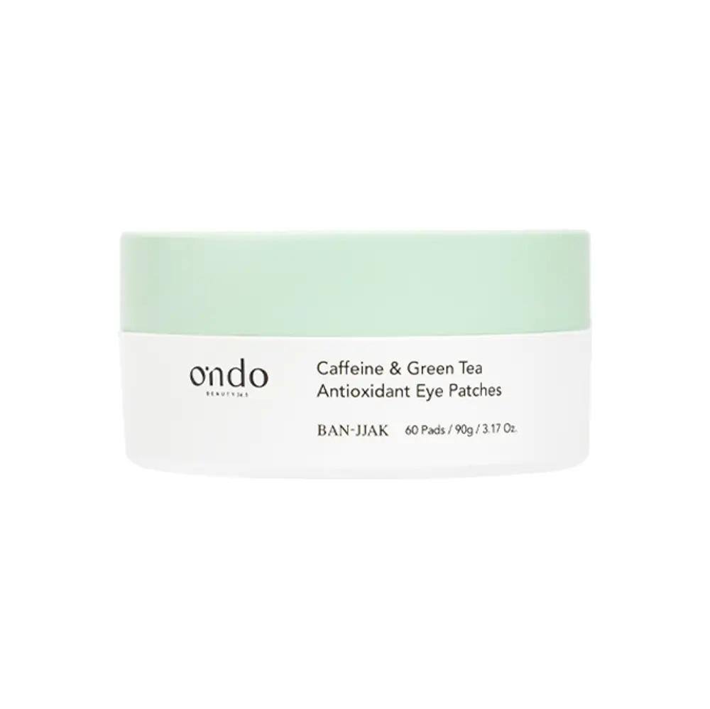 Патчи для кожи вокруг глаз гидрогелевые антиоксидантные Ondo Beauty 36.5 Caffeine&Green Tea Antioxidant Eye Patches 60 шт.