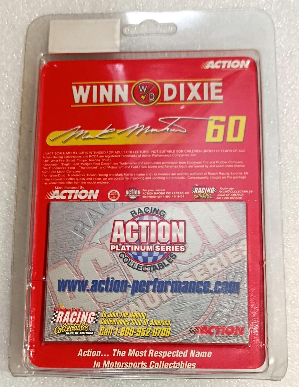 Игрушечная машинка Action Ford Thunderbird Mark Martin №60 Winn-Dixie 1997 Platinum Series NASCAR (W649735058) - фото 2