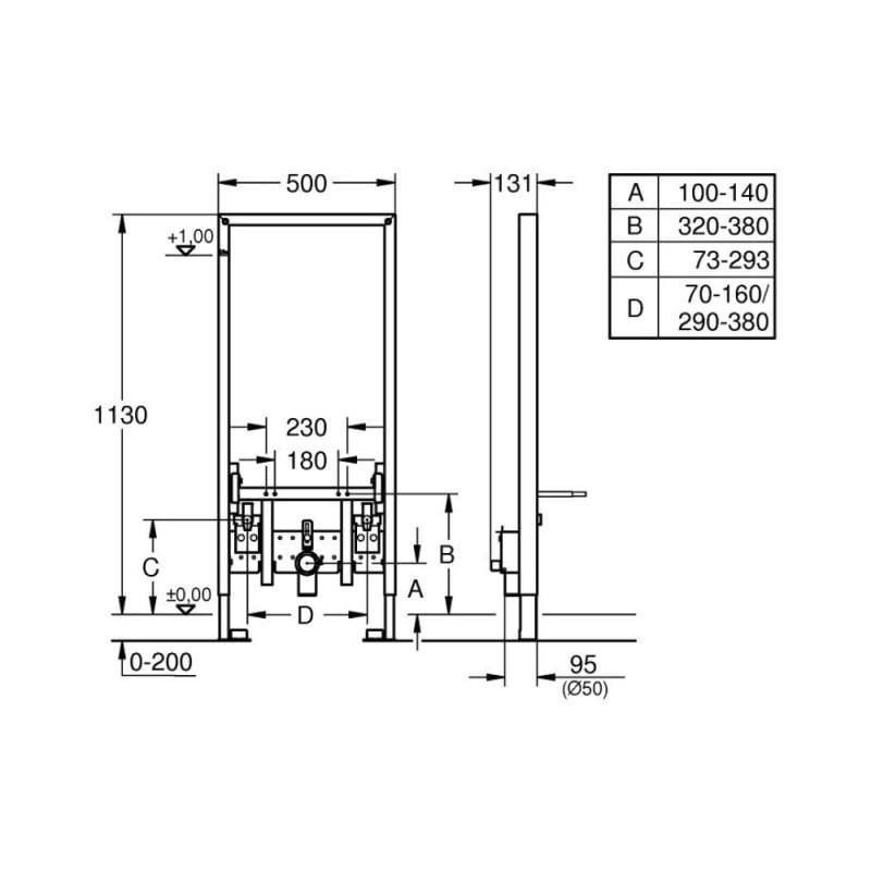 Інсталяція для біде Grohe Rapid SL 38553001 (55881) - фото 2