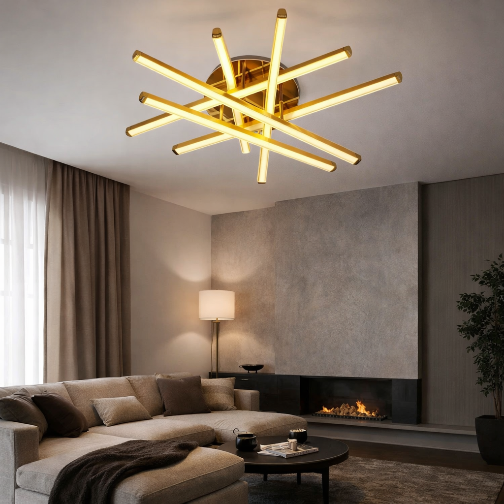 Люстра Cross Light LED 3 режима 85W (20296/6GD)