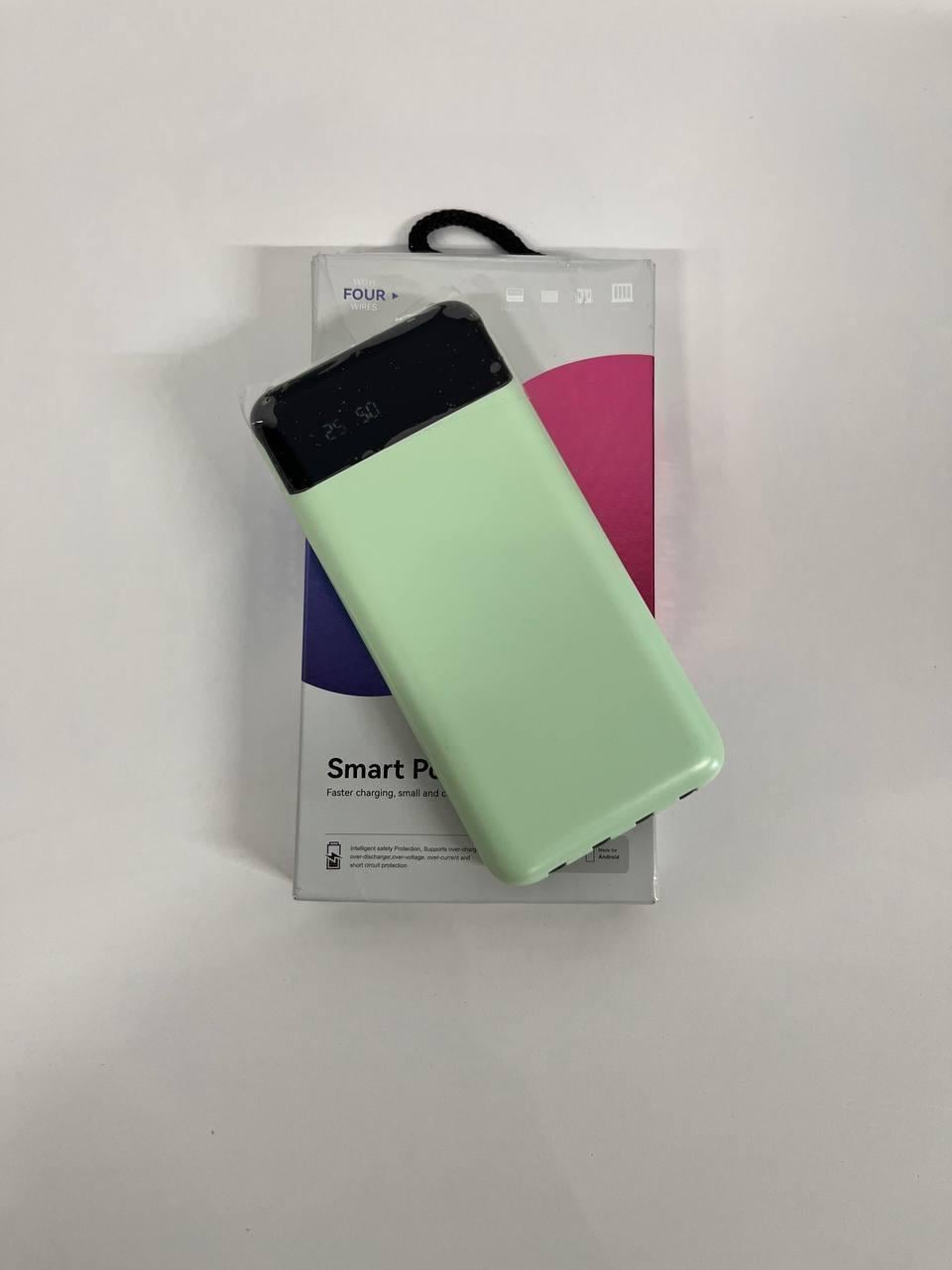 Повербанк KT T51X із вбудованими кабелями 50000 mAh Бірюзовий (TURQT51X) Повербанк KT T51X із вбудованими кабелями 50000 mAh Бірюзовий (TURQT51X)