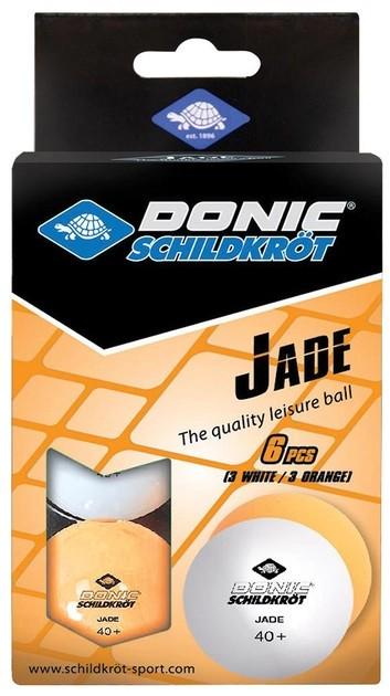 М'ячі Donic Jade ball 6 шт. White/Orange (608509)