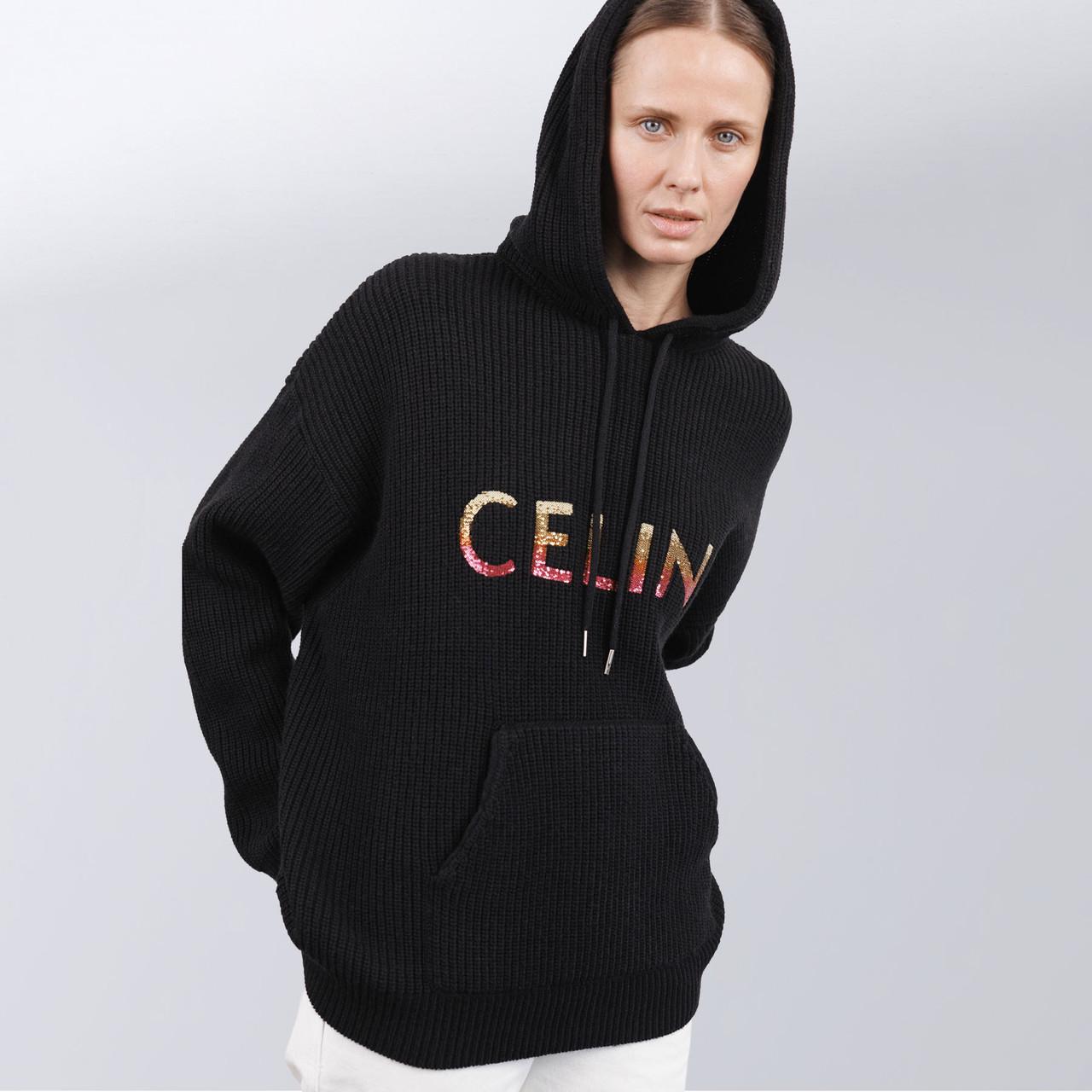 Худі жіноча Celine Gradation S Чорний (2589902313) - фото 2 Худі жіноча Celine Gradation S Чорний (2589902313) - фото 2