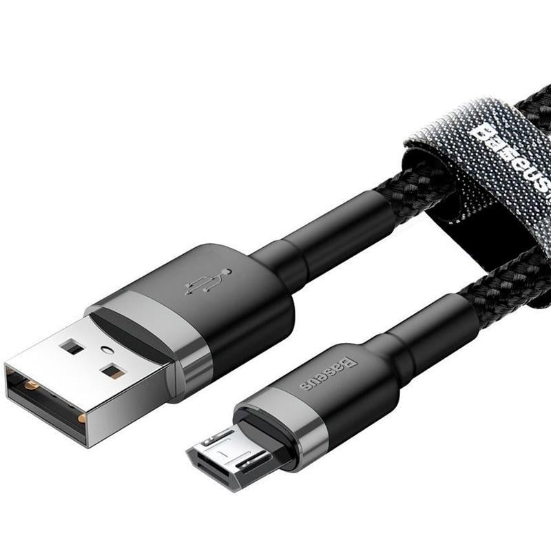 Кабель USB Baseus Cafule MicroUSB CAMKLF-CG1 2 м Black - фото 2