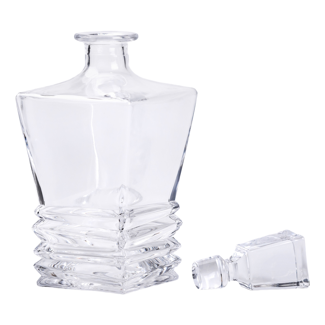 Декантер для виски с пробкой 1 л 11х11х28 см (HP-19-34) - фото 5 Декантер для виски с пробкой 1 л 11х11х28 см (HP-19-34) - фото 5