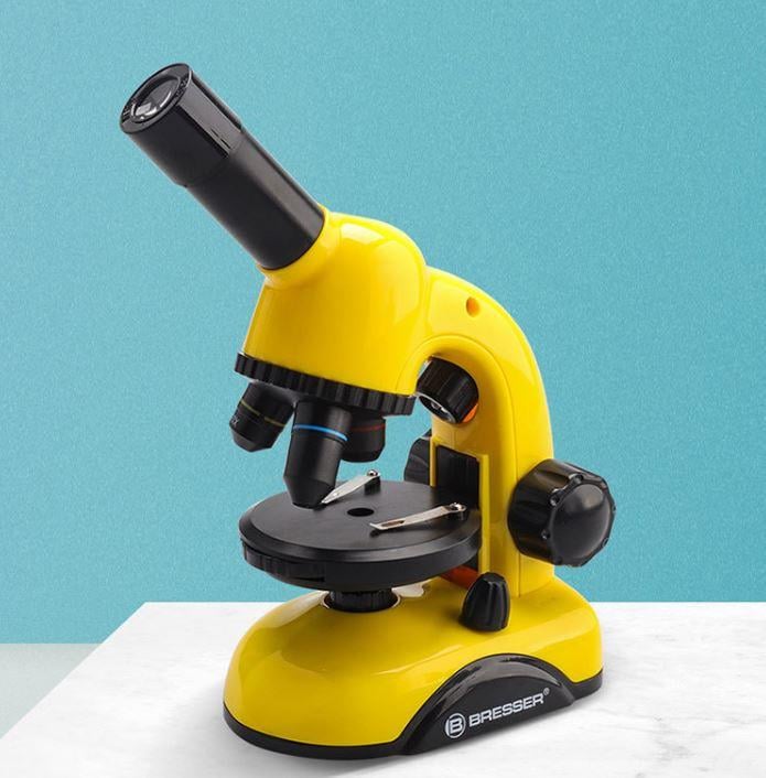 Микроскоп Bresser 40х-750х оптический учебный для школы и дома Желтый (М15530373) Микроскоп Bresser 40х-750х оптический учебный для школы и дома Желтый (М15530373)
