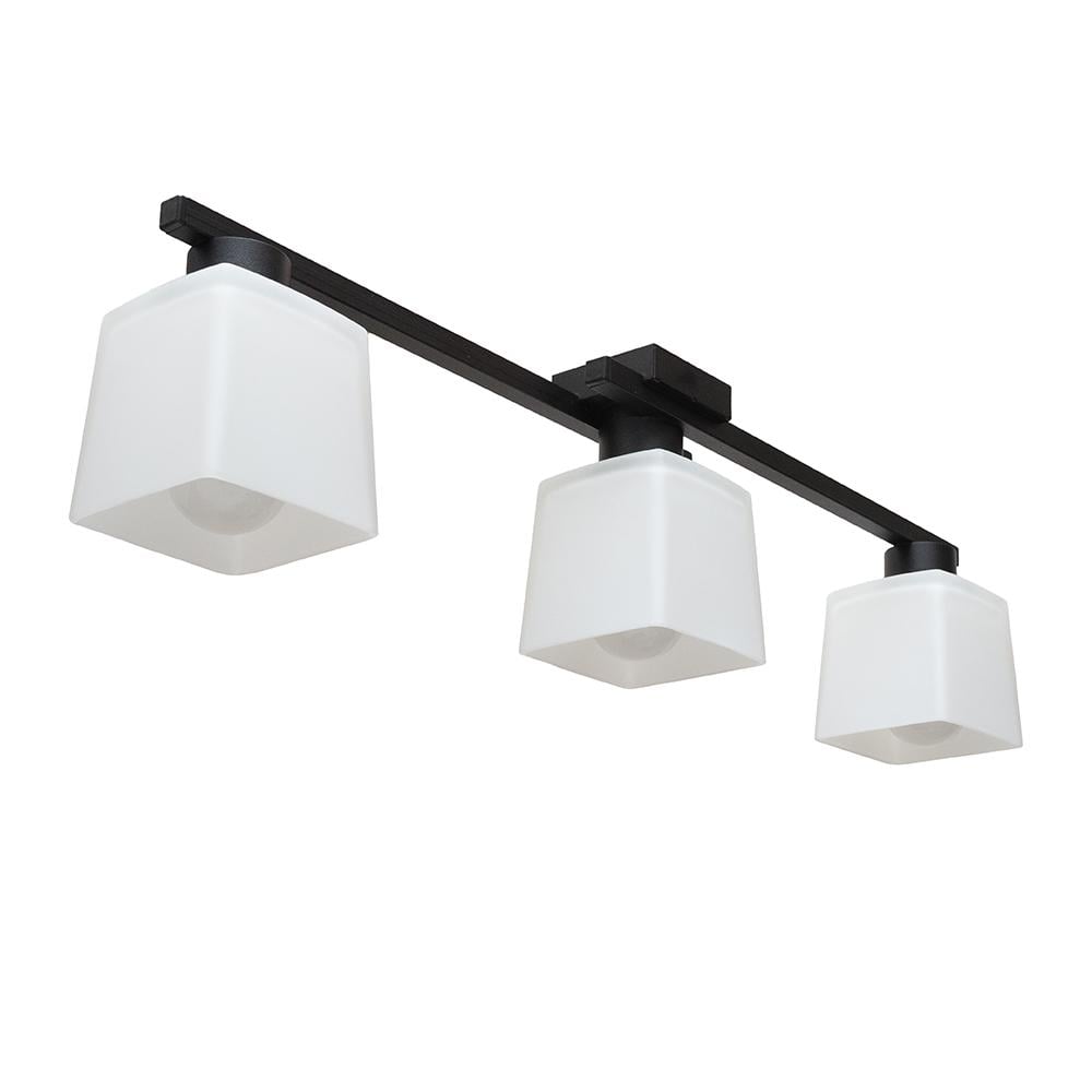 Потолочная люстра на три плафона MSK ELECTRIC Dublin под лампы Е27 Черный (NL 16610-3 BK)