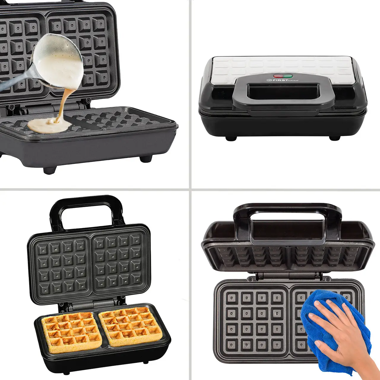 Вафельница First FA-5305-4 700 Вт Черный (29701457) - фото 8