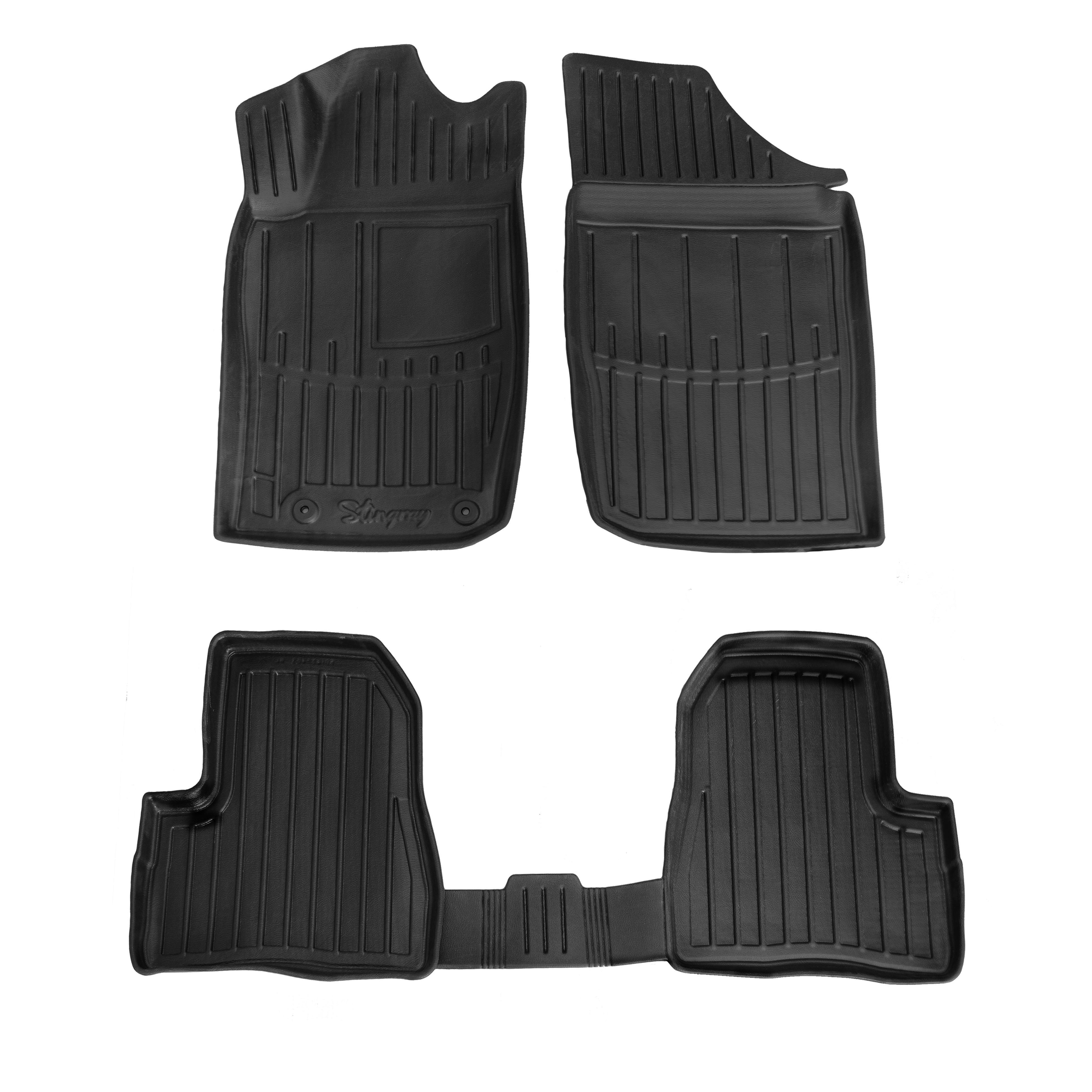 Коврики Stingray 3D для Peugeot 207 полиуретан 4 шт. Черный (158362)