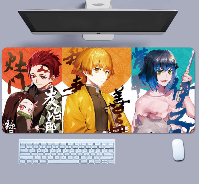 Коврик для мышки с Аниме принтом Клинок рассекающий демонов 800х300х3 мм (0002)