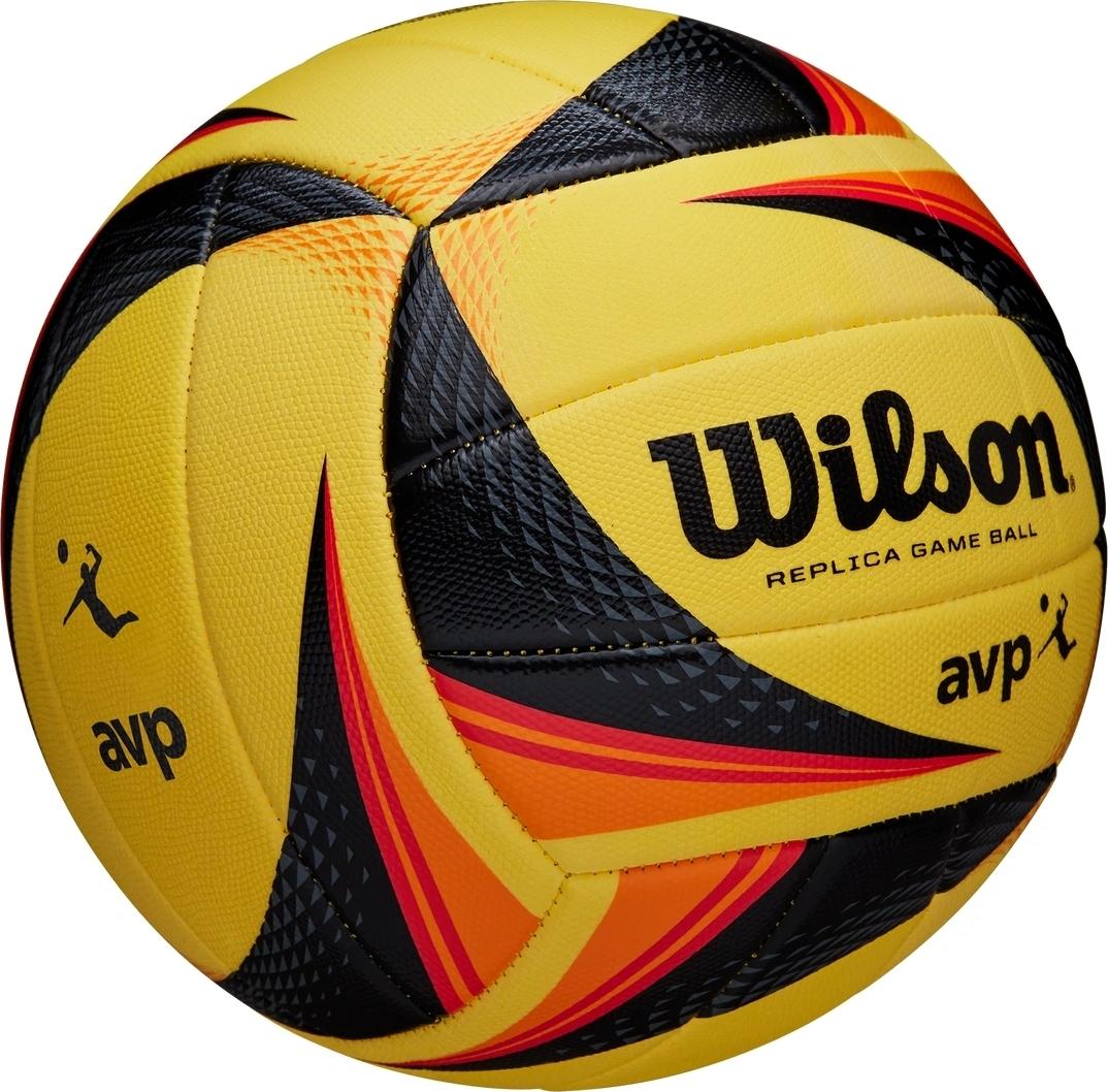 М'яч для пляжного волейболу Wilson AVP OPTX REPLICA р. 5 Жовто-червоний (WTH01020XB) - фото 2