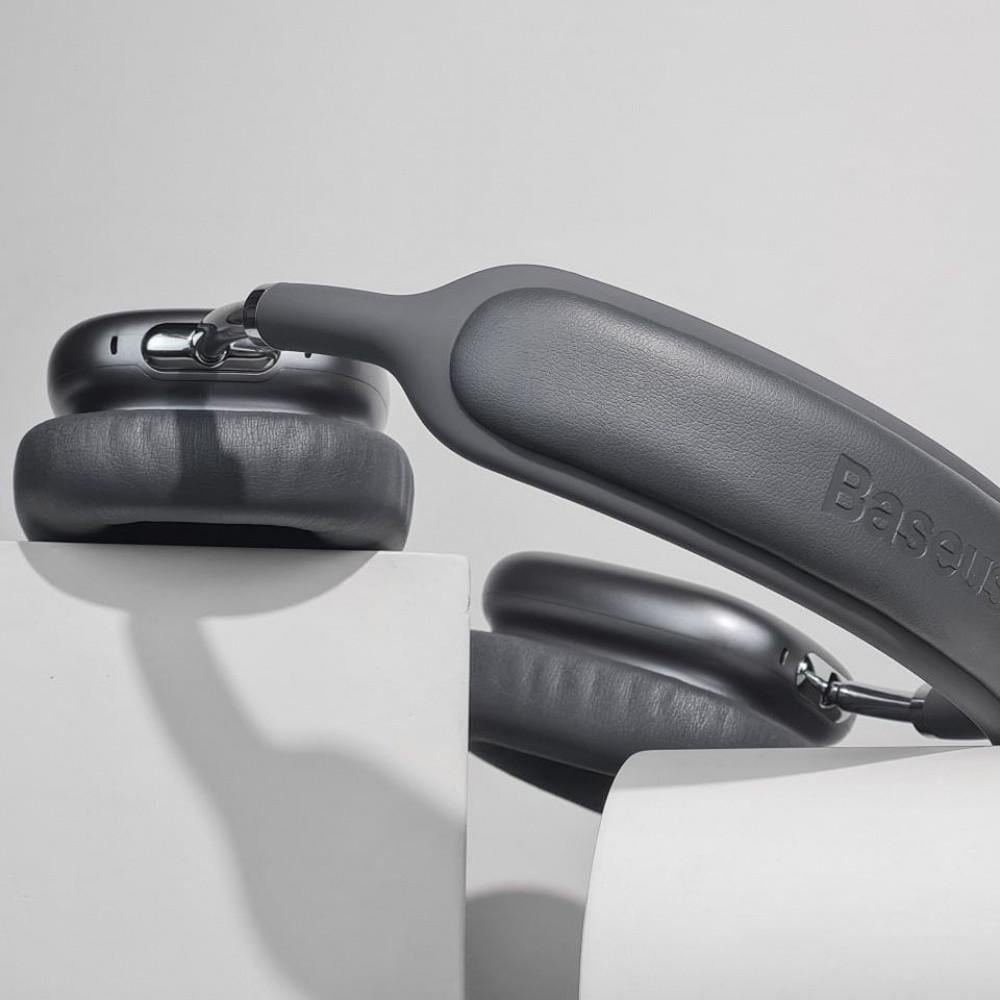 Навушники бездротові Baseus Bowie H2 із шумозаглушенням Gray - фото 9