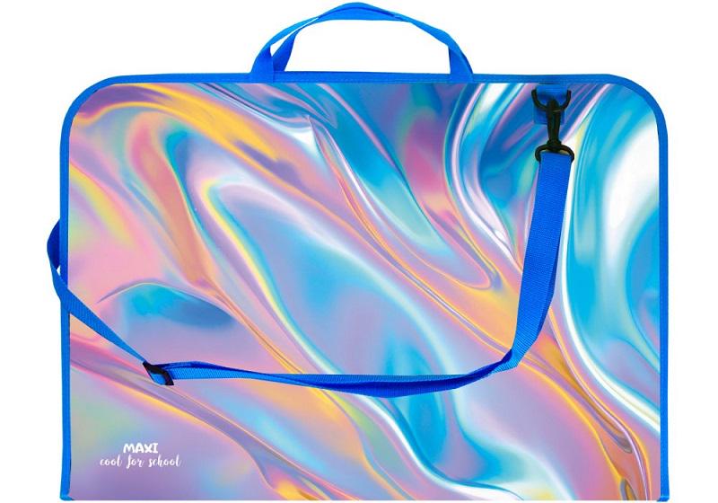 Портфель пластиковый Silk А3 на молнии с длинной ручкой (30003-07)