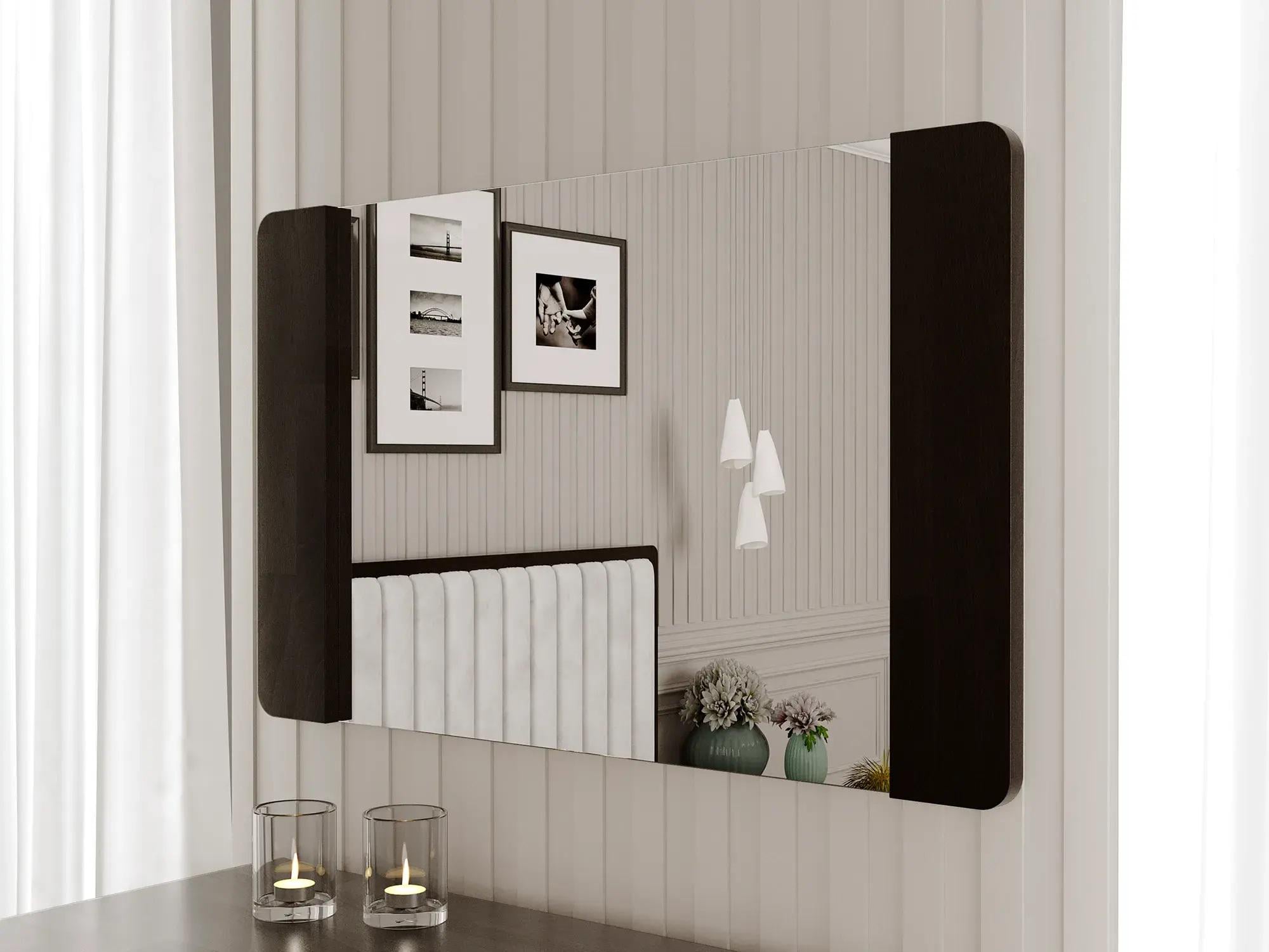 Зеркало навесное Arbor Drev Глория натуральное дерево сосна Венге магия (51704)