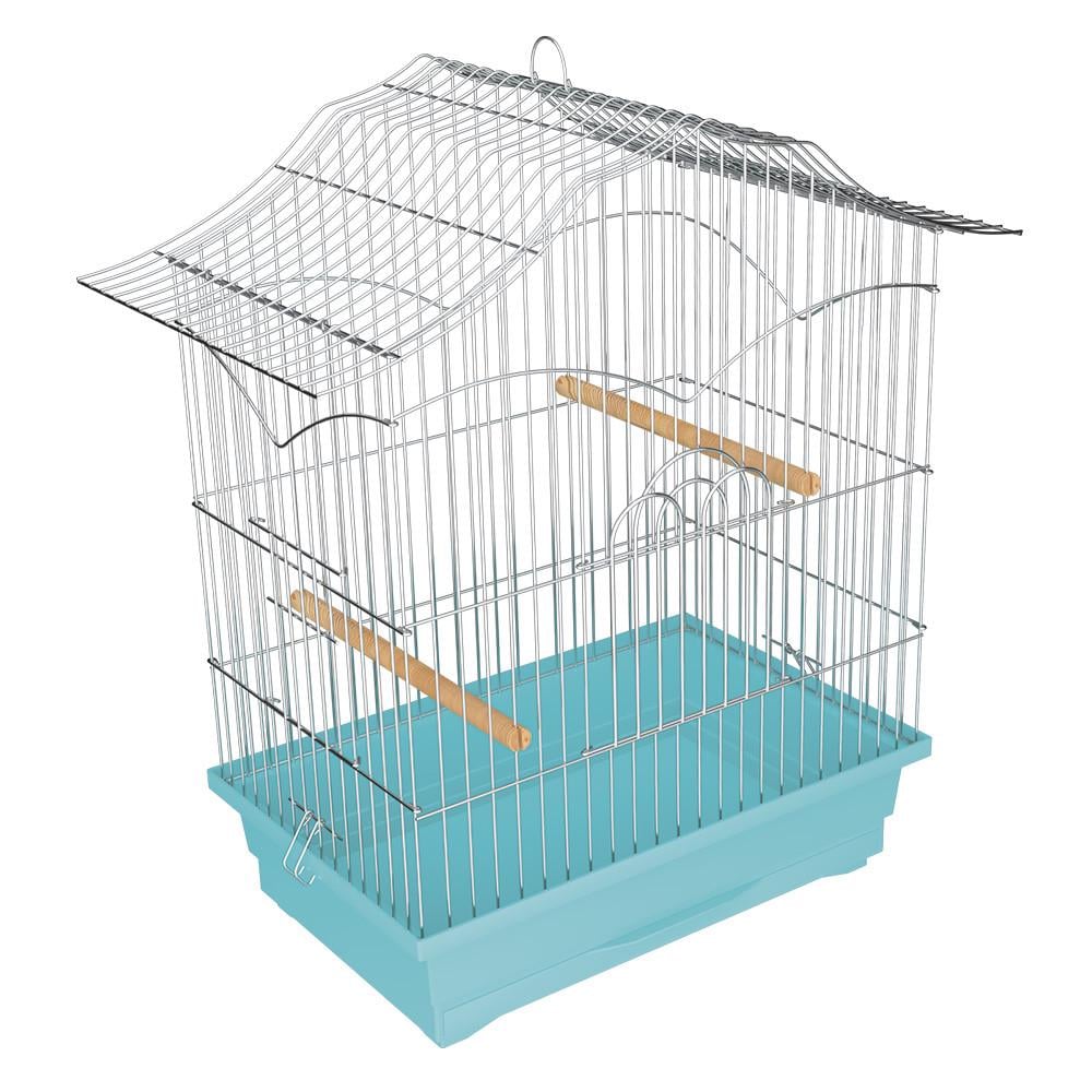 Клетка для птиц Корелла 470х300х620 мм оцинкованая Голубой (2426054821) - фото 1 Клетка для птиц Корелла 470х300х620 мм оцинкованая Голубой (2426054821) - фото 1