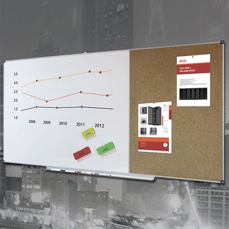 Дошка комбі пробкова/маркерно-магнітна 150x100 см (tf1428) - фото 4 Дошка комбі пробкова/маркерно-магнітна 150x100 см (tf1428) - фото 4