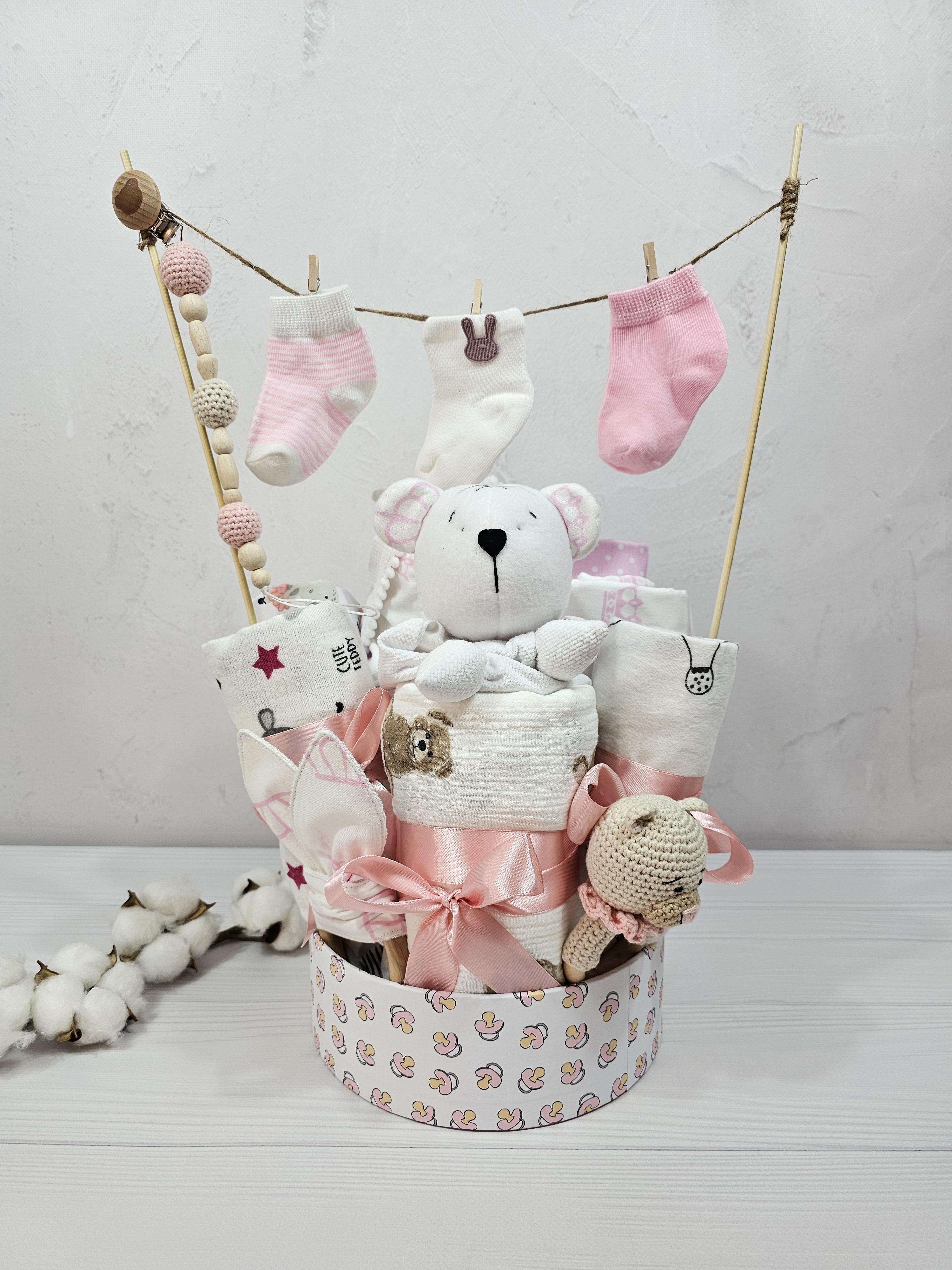 Букет из пеленок для младенцев albabybox Короны Белый (BU 18311589)
