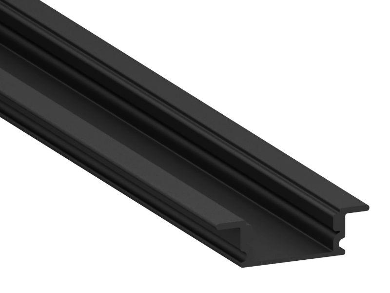 Профіль алюмінієвий для світлодіодної стрічки LEDUA АЛ-01 врізний 2 м Чорний (6120) - фото 3 Профіль алюмінієвий для світлодіодної стрічки LEDUA АЛ-01 врізний 2 м Чорний (6120) - фото 3
