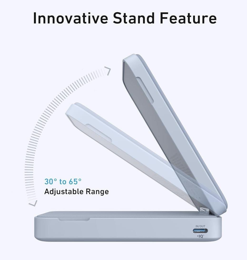 Повербанк Anker MagGo 6600 mAh 15W QI2 Blue (2250788354) - фото 6