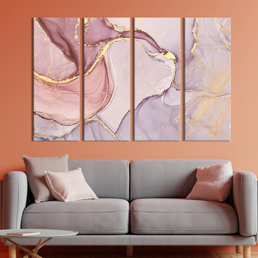 Модульная картина из 4 частей Нежно-розовый абстрактный мрамор 149x93 см (45-41) Модульная картина из 4 частей Нежно-розовый абстрактный мрамор 149x93 см (45-41)