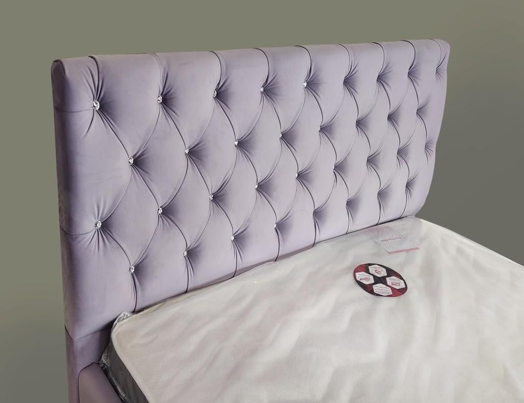 Кровать двуспальная Arizona Comfort Simple с подъемным механизмом и нишей для белья 180x190 см Сиреневый - фото 4 Кровать двуспальная Arizona Comfort Simple с подъемным механизмом и нишей для белья 180x190 см Сиреневый - фото 4