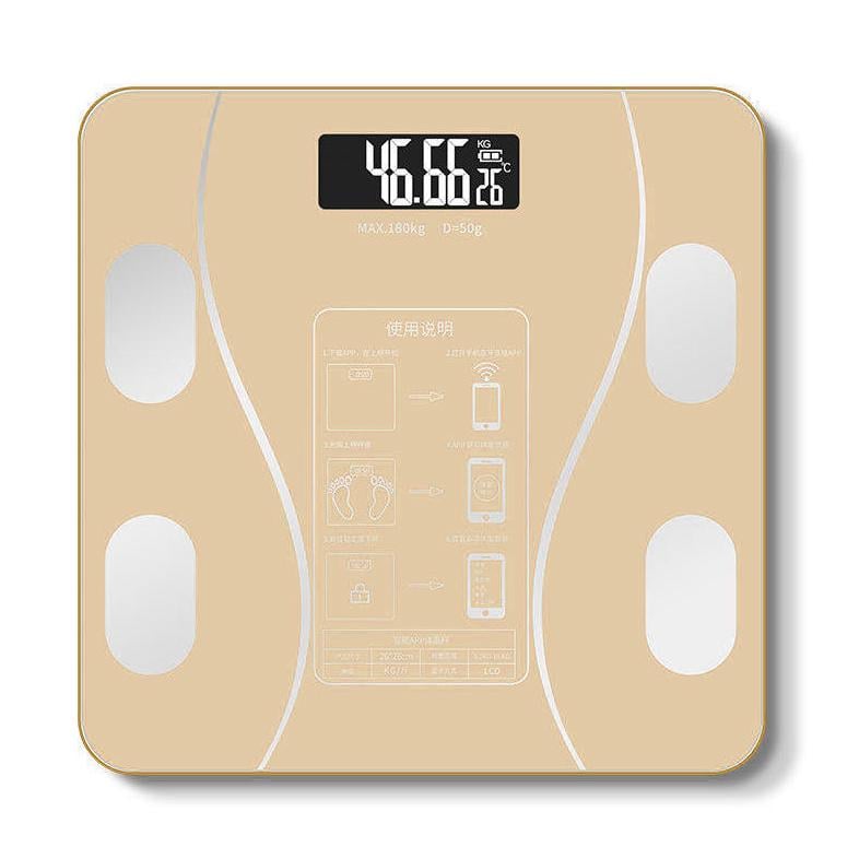 Ваги підлогові Smart 17A з Bluetooth 180 кг 0,05 кг Gold - фото 1 Ваги підлогові Smart 17A з Bluetooth 180 кг 0,05 кг Gold - фото 1
