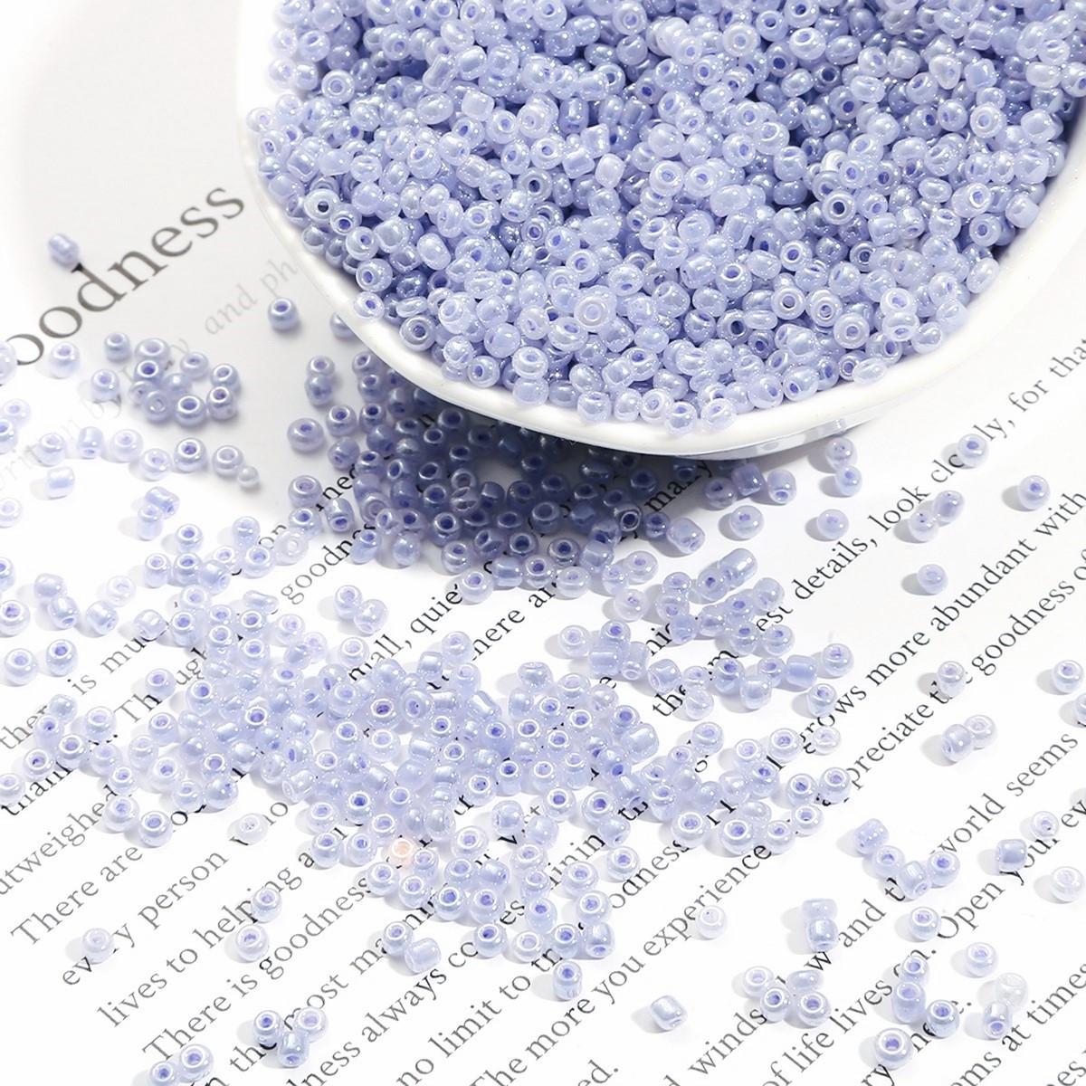 Бисер Блестящий 2 мм 50 г Небесно-сиреневый (БР0002л32)