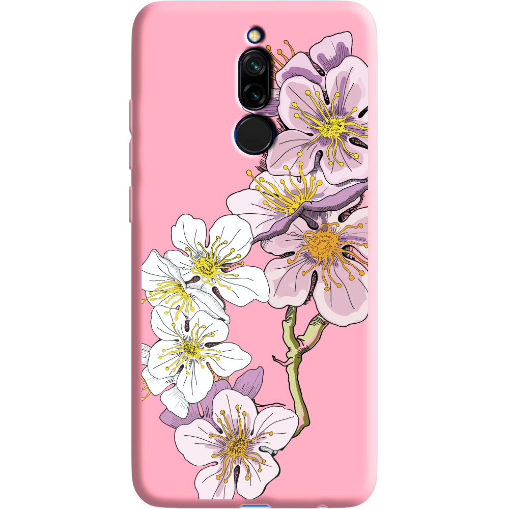 Чехол Boxface Xiaomi Redmi 8 Cherry Blossom Розовый силикон (38411-cc4-38676)