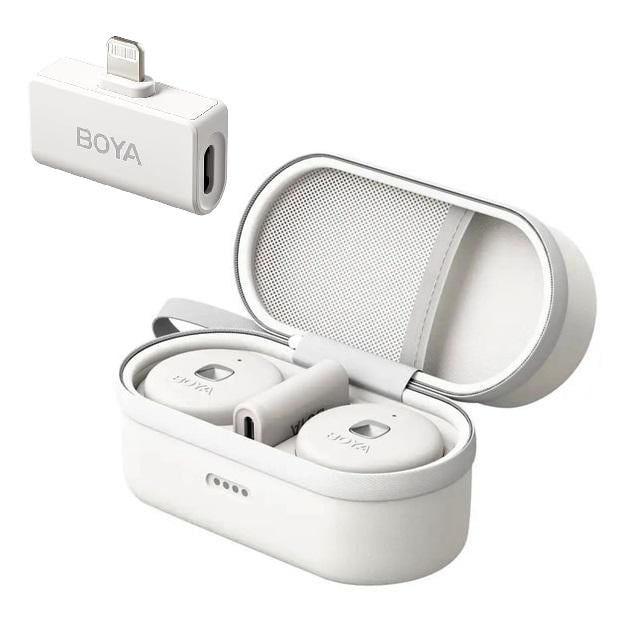 Мікрофон петличний Boya Omic-D white Lightning для iPhone безпровідний (50027)