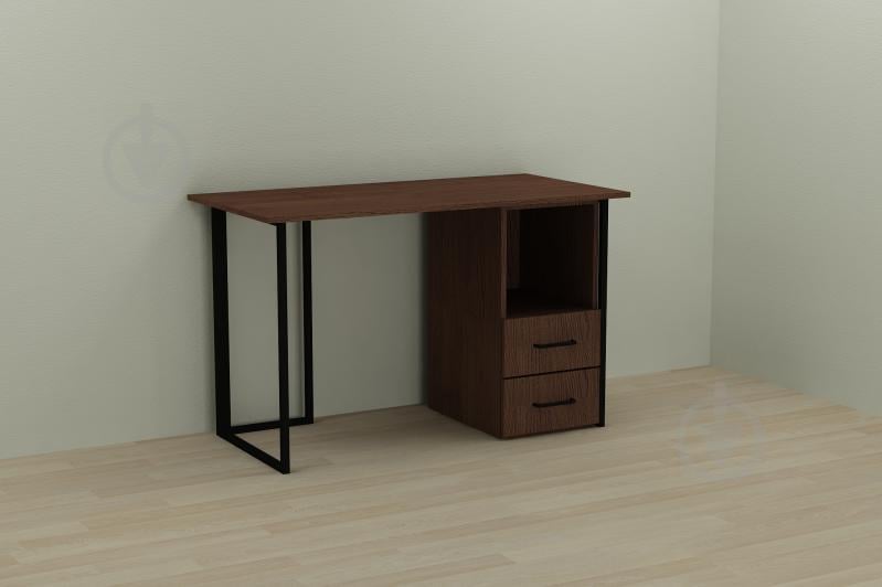 Компьютерный стол Ferrum-decor Отто 75x120x70 черный ДСП Венге 16мм