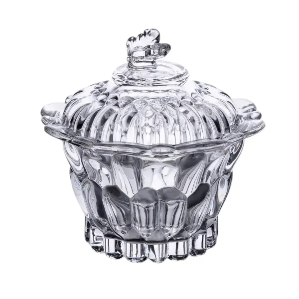 Конфетница с крышкой Helios из хрустального стекла