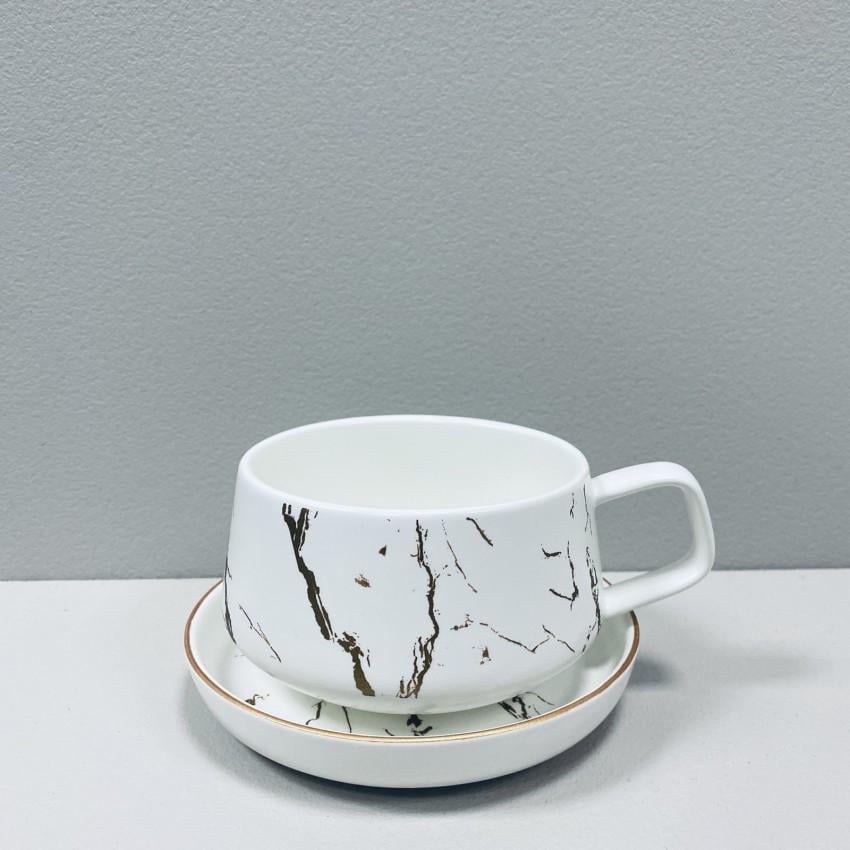 Чашка з блюдцем BonaDi 805-728 Мармурова Розкіш порцеляна 320 мл (2388143490) Чашка з блюдцем BonaDi 805-728 Мармурова Розкіш порцеляна 320 мл (2388143490)