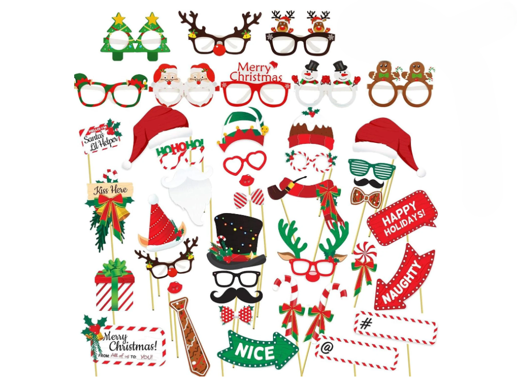 Бутафория новогодняя 47 деталей Разноцветный (190460)