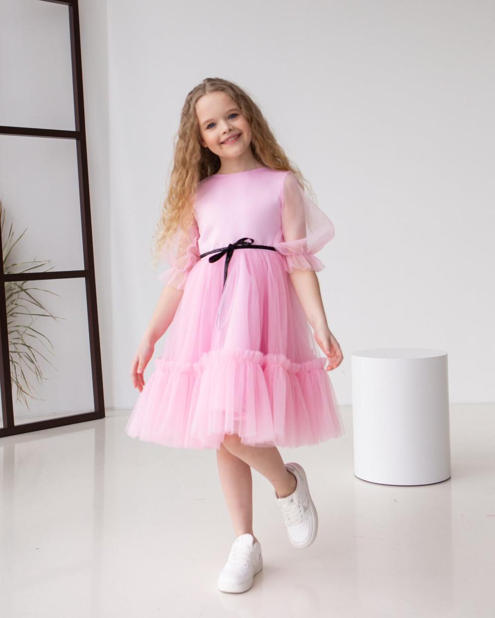 Платье праздничное для девочки 134 см Розовый (2228297069) - фото 1 Платье праздничное для девочки 134 см Розовый (2228297069) - фото 1
