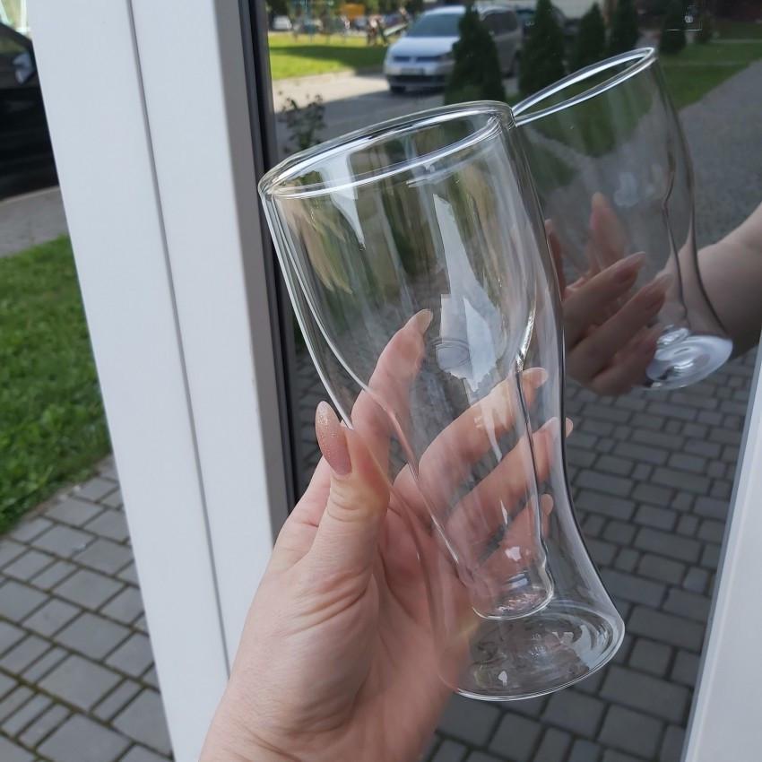 Келих для пива S&T Bottle 201-24 з подвійними стінками 350 мл (1949363653) - фото 5