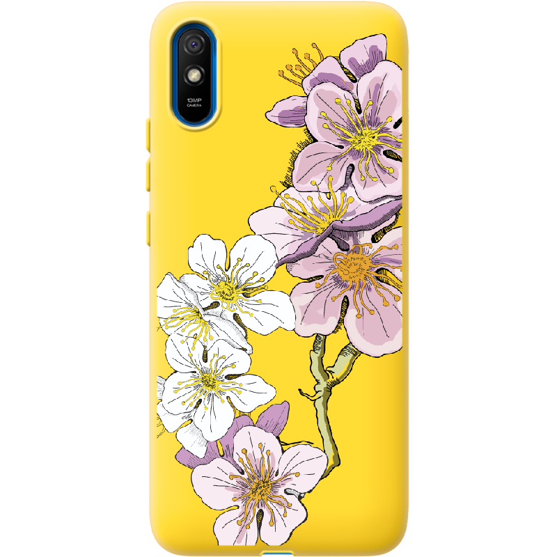 Чохол BoxFace Xiaomi Redmi 9A Cherry Blossom Жовтий силікон (40304-cc4-41061)