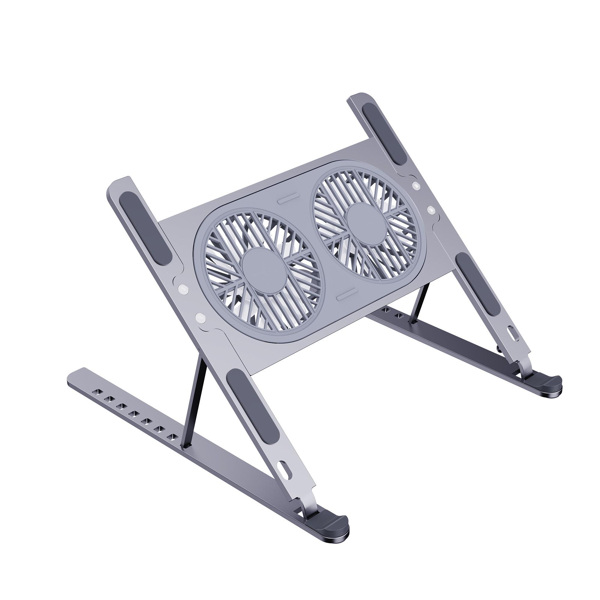 Підставка для ноутбука/планшета портативна Ice Vibe Pad з охолодженням та підсвіткою Aluminium alloys Grey (VA-P11F-GR) - фото 12 Підставка для ноутбука/планшета портативна Ice Vibe Pad з охолодженням та підсвіткою Aluminium alloys Grey (VA-P11F-GR) - фото 12